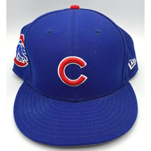 New Era 9 Fifty MLB Chicago Cubs Baseball Logo Wool Snapback Blue Hat USA